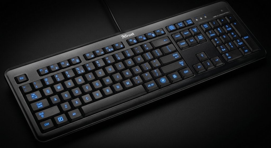 Trust Illuminated LED Multi-Color Backlit keyboard, Informatique & Logiciels, Claviers, Enlèvement ou Envoi, Plug-and-play, Azerty
