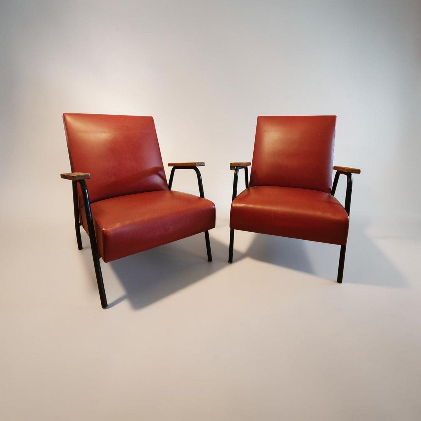 "Meurop" fauteuils, Vintage, Enlèvement, Utilisé, Bois, Vintage
