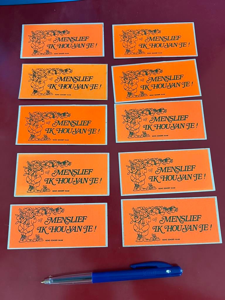 10 Vintage stickers. Bond zonder naam, Verzamelen, Ophalen of Verzenden, Zo goed als nieuw