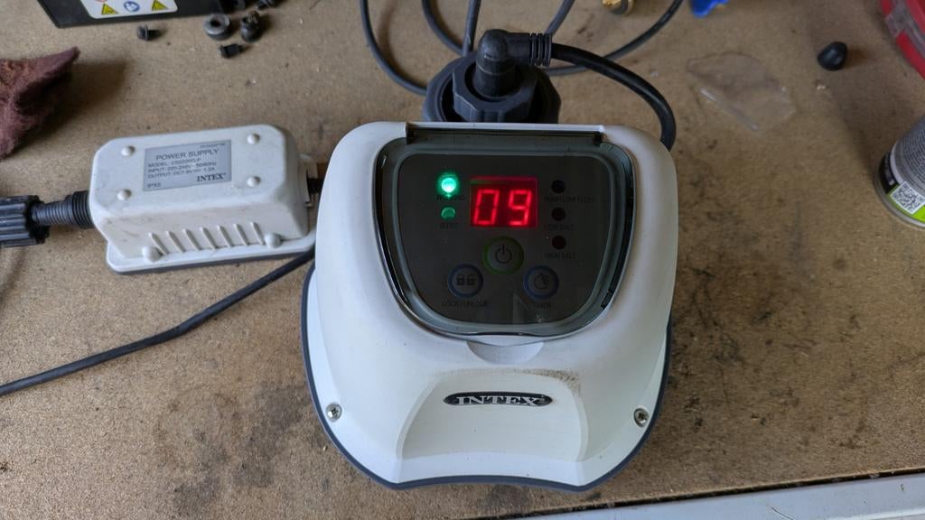 Intex zoutwatersysteem QS400 CS2220G, Ophalen of Verzenden, Gebruikt