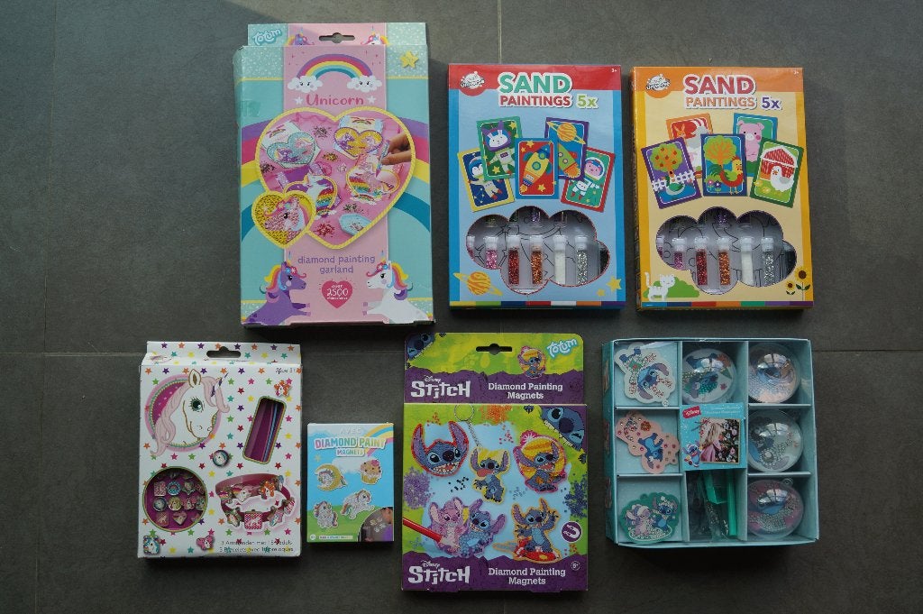 knutselpakket eenhoorn , stitch,.., Hobby en Vrije tijd, Ophalen of Verzenden, Gebruikt, Diamond painting