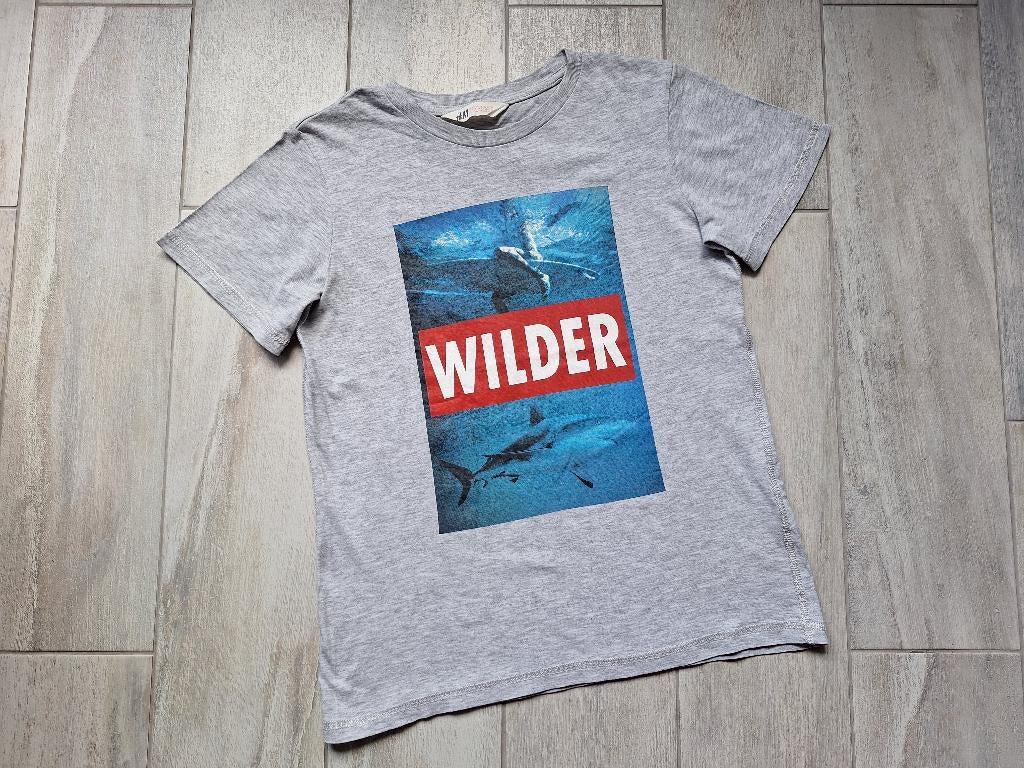 ★ M146/152 - T-Shirt shark, Ophalen of Verzenden, Gebruikt, Jongen, Shirt of Longsleeve