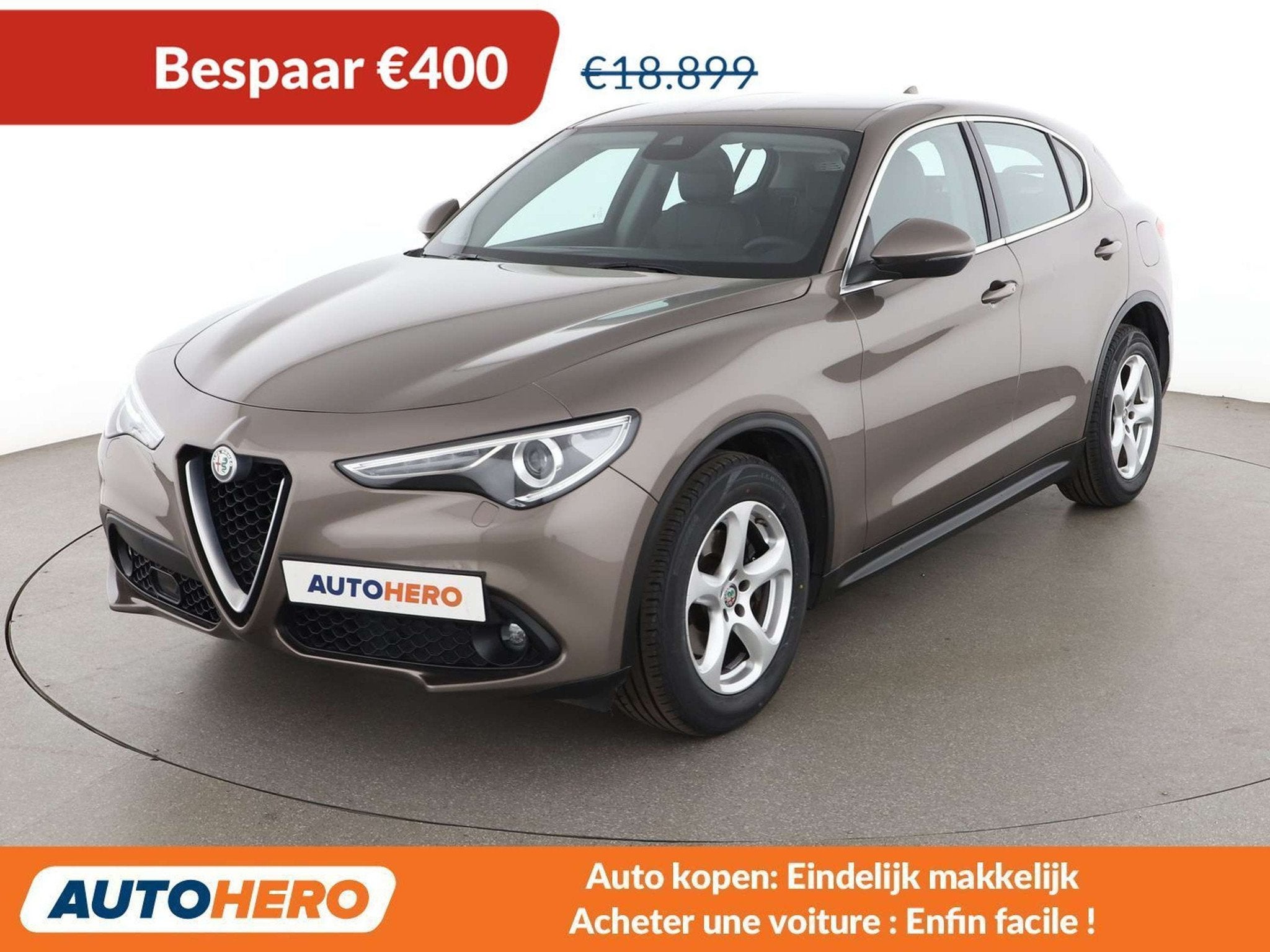 Alfa Romeo Stelvio 2.2 JTDM Super 2WD (automatique), Autos, Cuir, Achat, 179 ch, 124 g/km