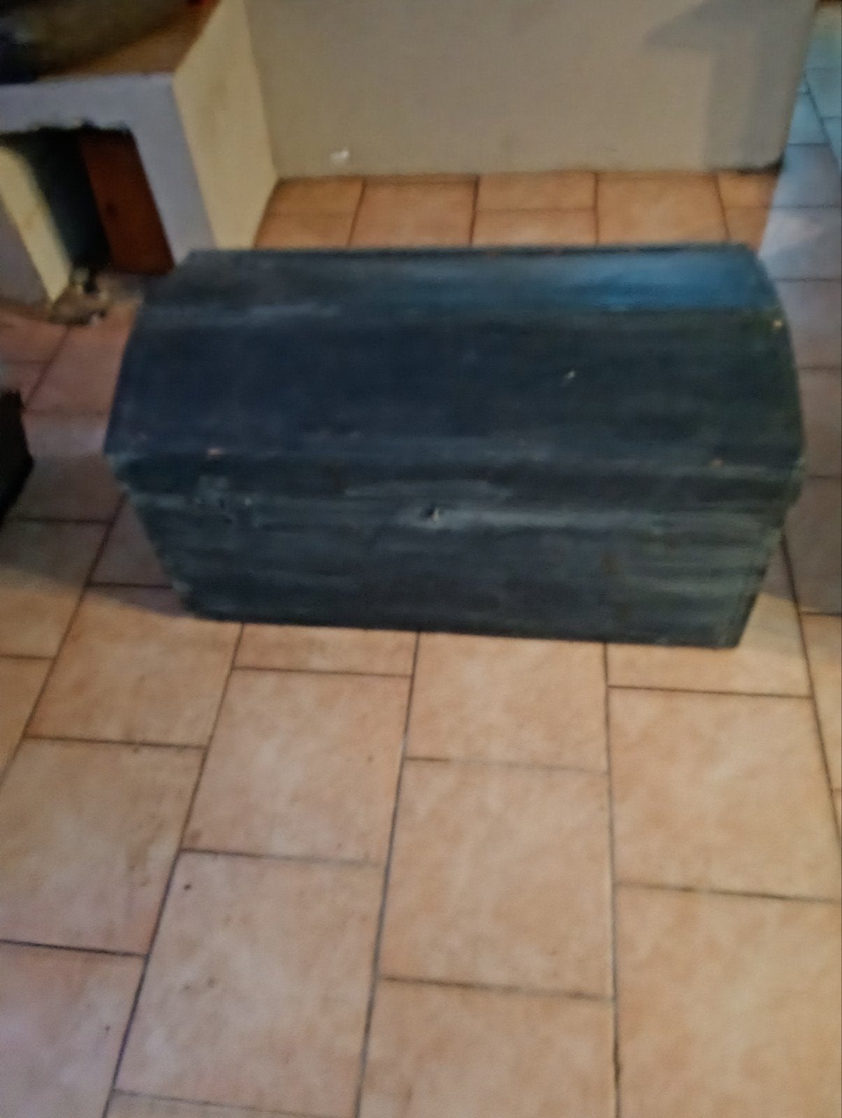 houten verassing kist, Ophalen
