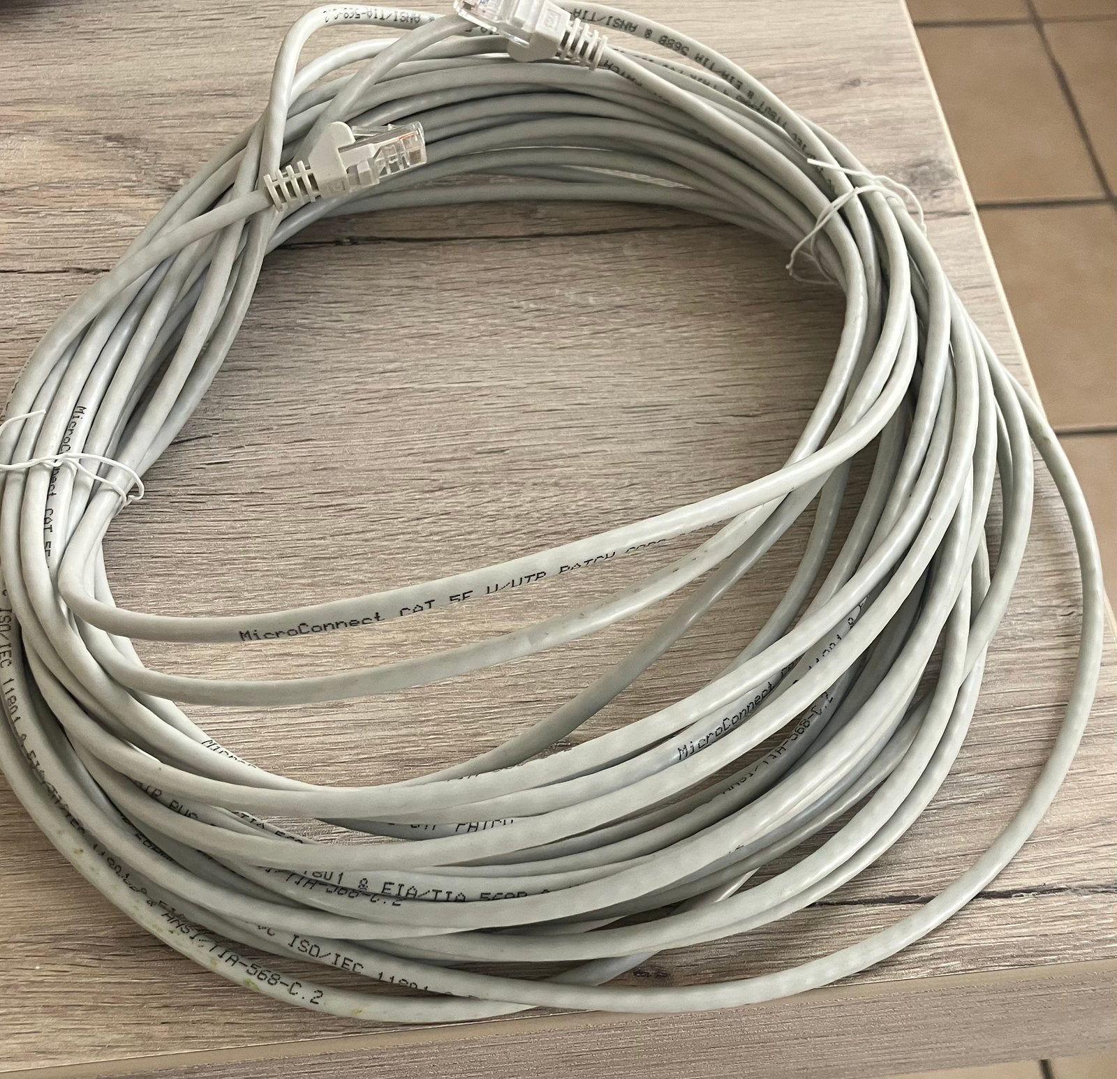 CABLE ETHERNET 15 METRES  (NEUF), Informatique & Logiciels, Enlèvement, Comme neuf