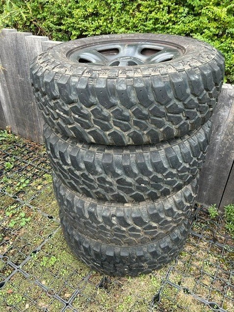 4 Jantes Jeep Wreangler + Pneus, Auto-onderdelen, Ophalen, Gebruikt, 16 inch, All Season
