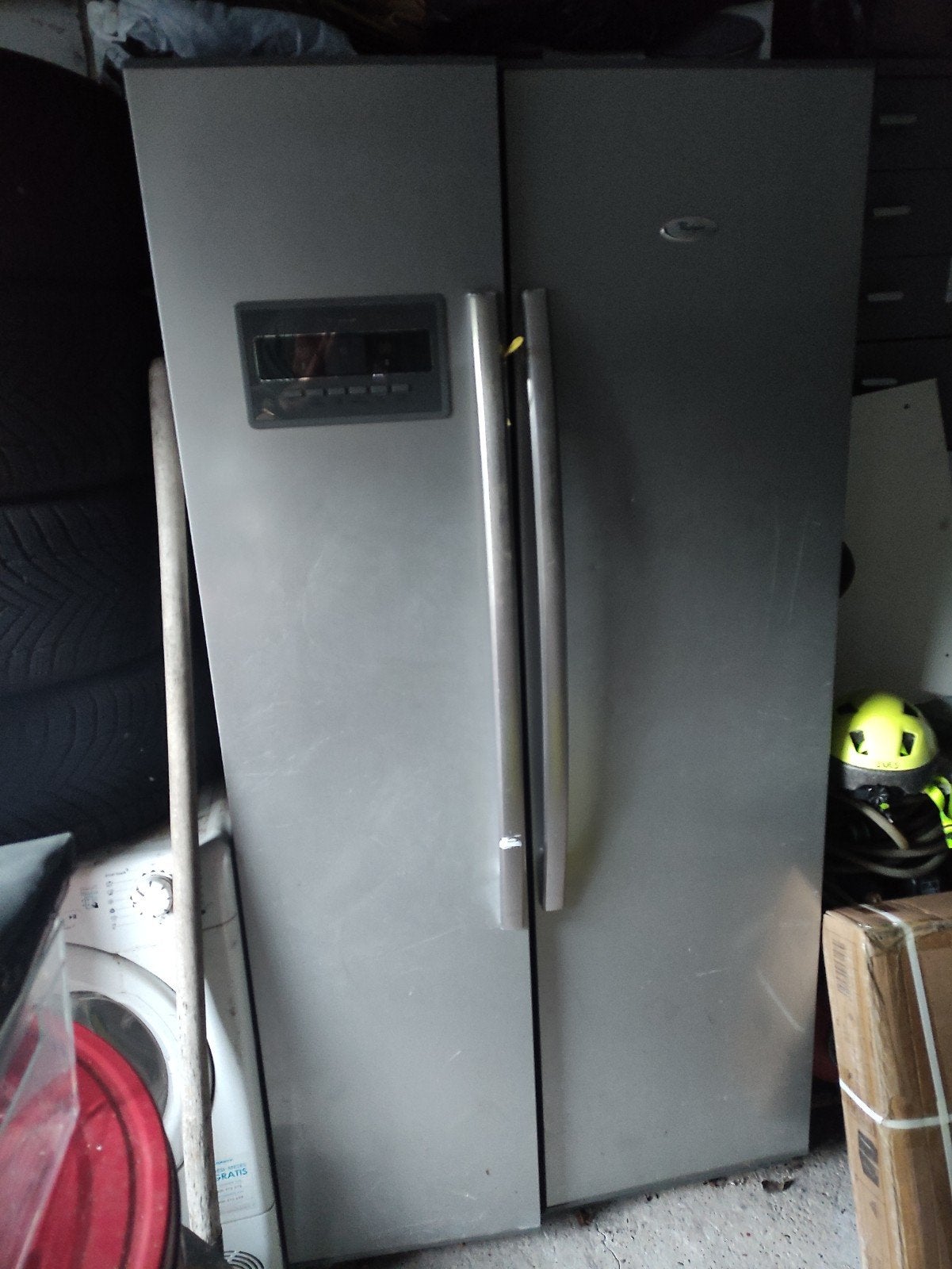 Amerikaanse koelkast Side-by-Side - INOX - Voor onderdelen /, Ophalen