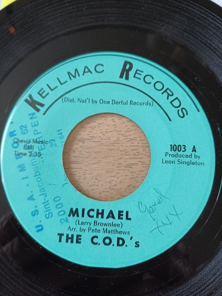 The C.O.D.'s – Michael   1965   NORTHERN SOUL, Gebruikt, Originele persing, 7 inch, Ophalen of Verzenden