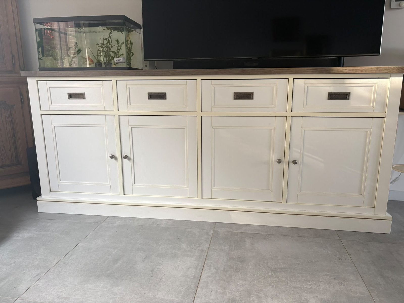 Dressoir in goede staat, Ophalen, Gebruikt, Met lade(s), 200 cm of meer