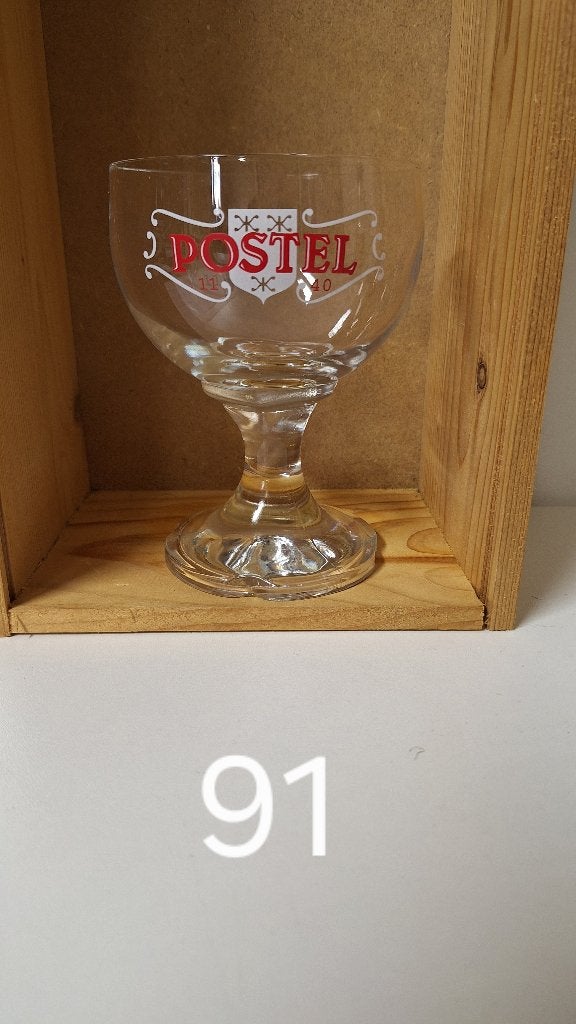 bierglas Postel (nr91), Ophalen, Gebruikt, Glas of Glazen, Overige merken