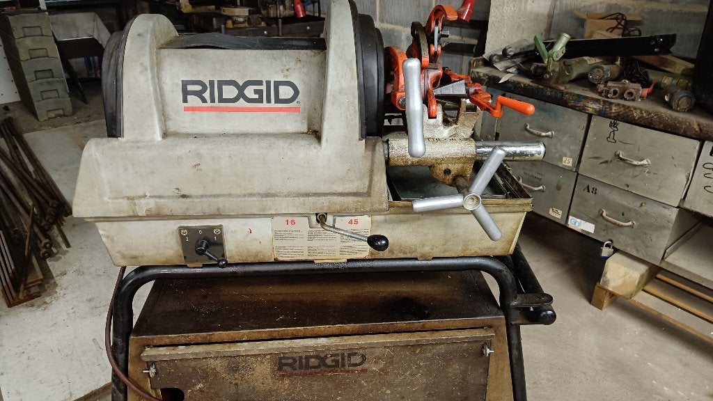 Draadsnijmachine Ridgid, Bricolage & Construction, Outillage | Outillage à main, Enlèvement, Utilisé, Ridgid
