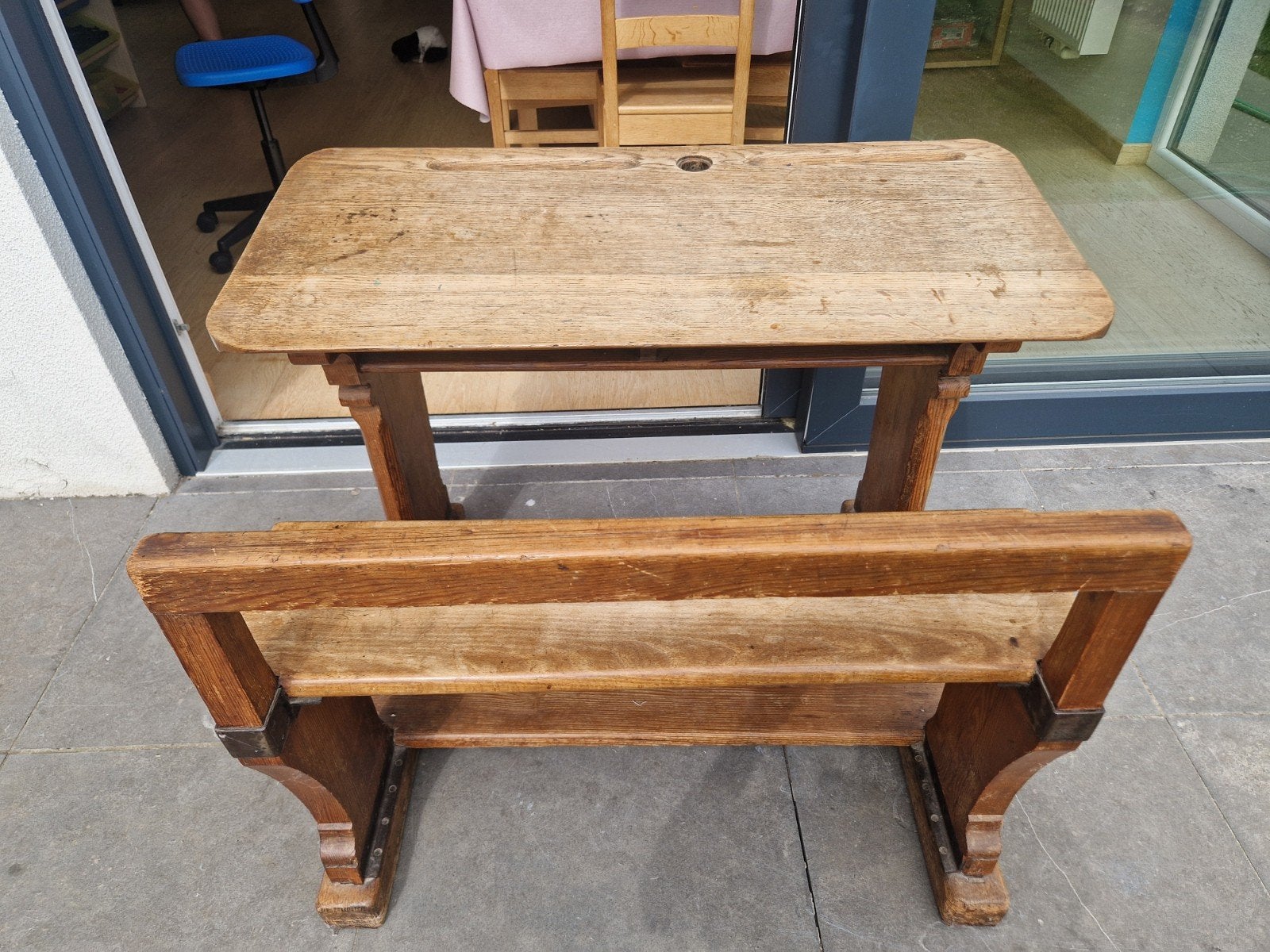 Banc d'école. Avec histoire!!!, Antiquités & Art, Enlèvement