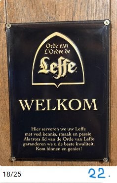Partij emaille reclameborden bier, frisdrank, tabak, Enlèvement