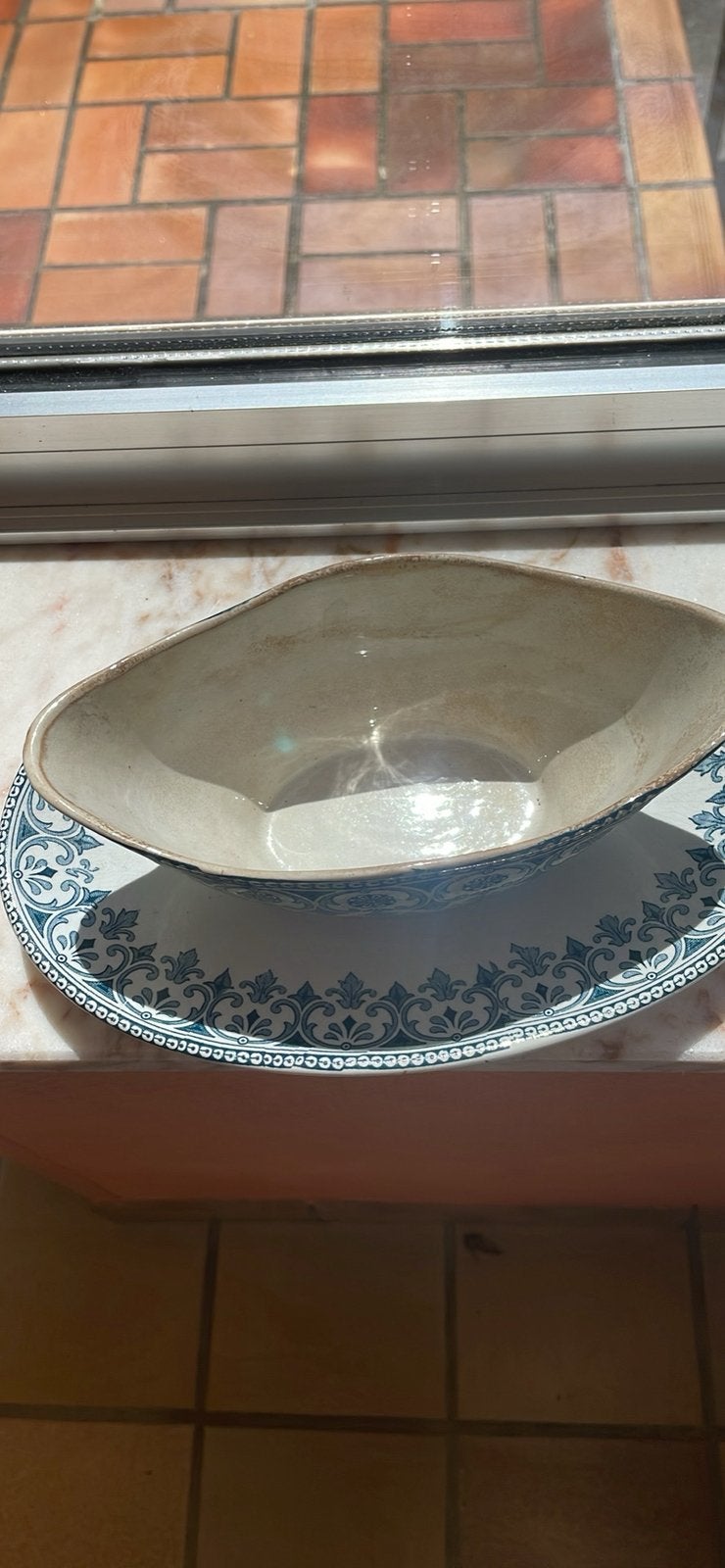 Sauciere demi  porcelaine badonviller, Enlèvement ou Envoi