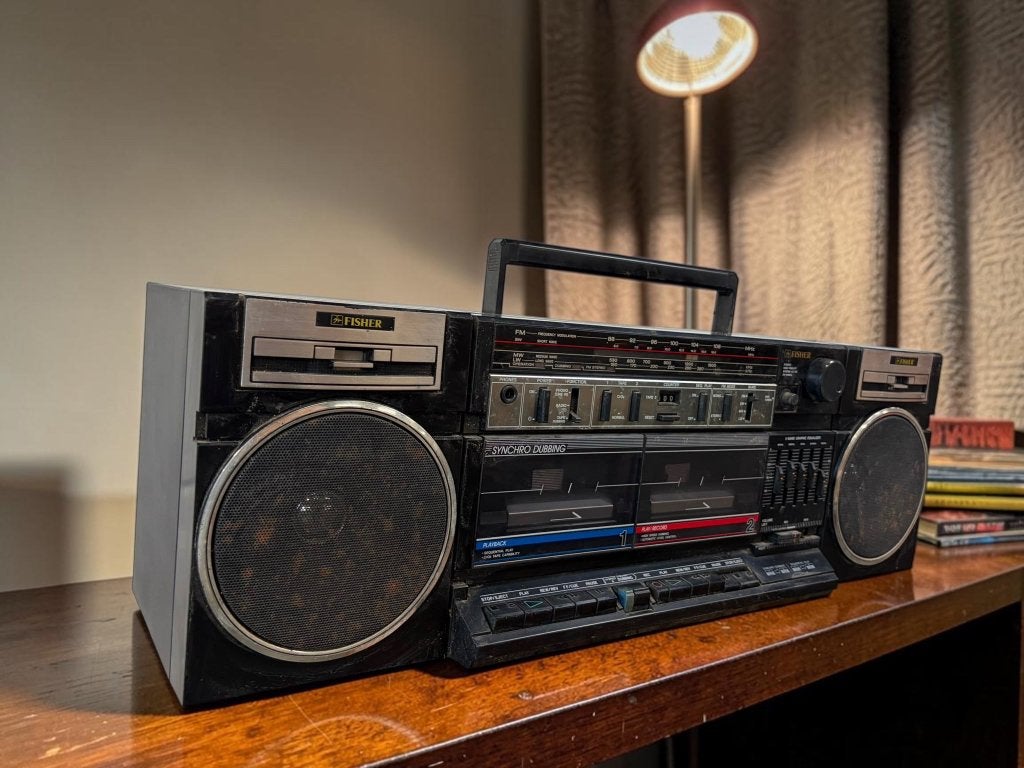 vintage radio / boombox Fisher PH W405L, Antiek en Kunst, Ophalen