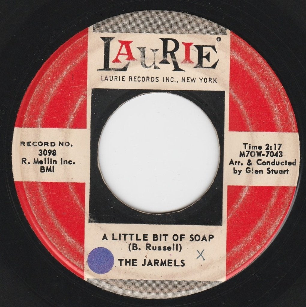 The Jarmels - A Little Bit Of Soap * Popcorn Vocal *, CD & DVD, Enlèvement ou Envoi, 7 inch, Utilisé, Housse de protection extérieure