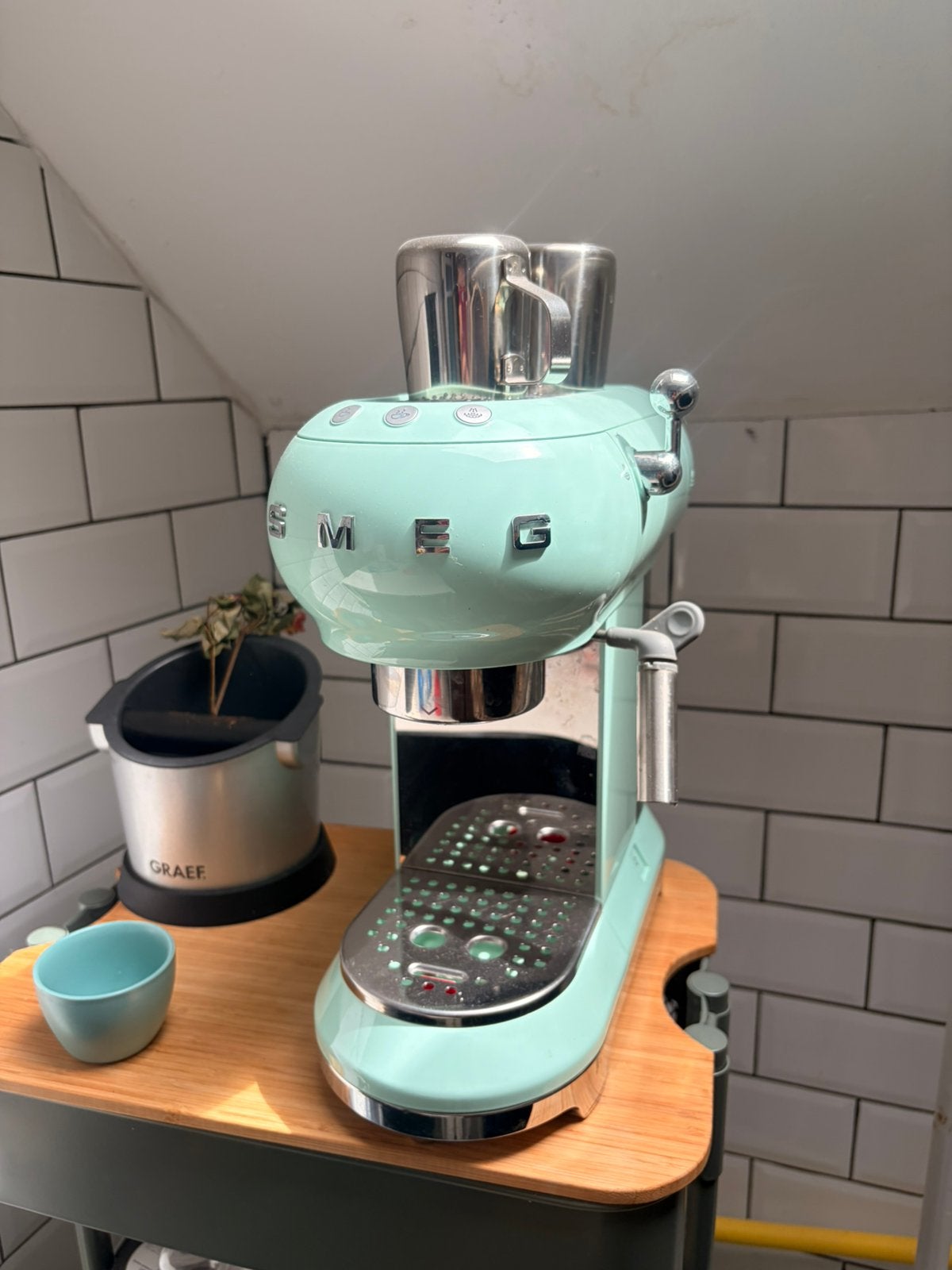 Machine à café Smeg en bon état, Enlèvement, Comme neuf