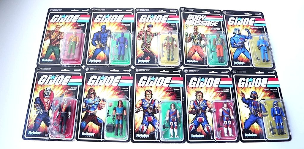Super7 Reaction G.I. Joe lot de 10 figurines en Loose, Collections, Envoi, Utilisé, Autres types