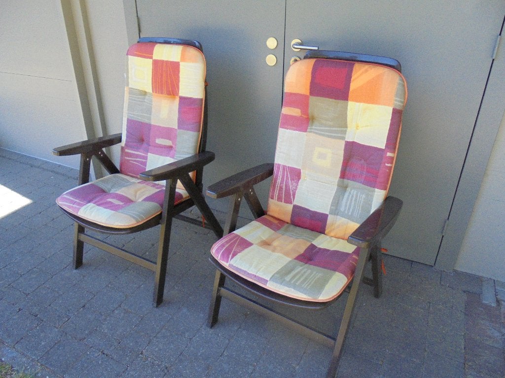 Tuinstoelen Terraszetels Kettler verstelbaar Camping Vissen, Jardin & Terrasse, Chaises de jardin, Enlèvement, Utilisé, Synthétique