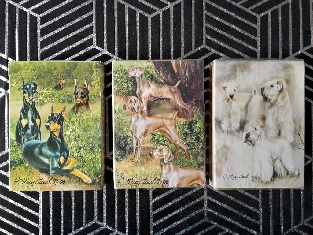 Nieuwe speelkaarten van 3 hondenrassen, R. Maystead, Ophalen of Verzenden, Nieuw, Speelkaart(en)