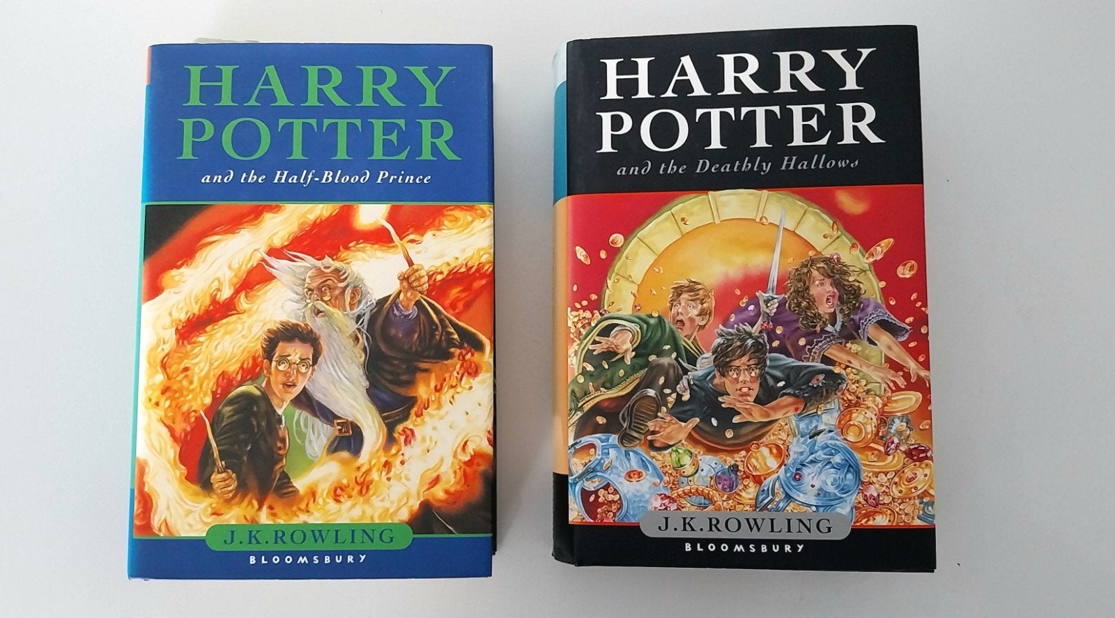 Harry Potter deel 6 en 7 Engels hardcover First edition, Boeken, Ophalen of Verzenden, Zo goed als nieuw, J.K. Rowling