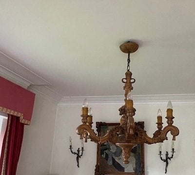 Houten luster, Enlèvement, Comme neuf, Bois