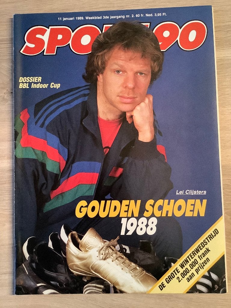 Sport 90 Magazine - Lei Clijsters Gouden Schoen 1988, Sport de ballon, Enlèvement ou Envoi, Sport 90, Comme neuf