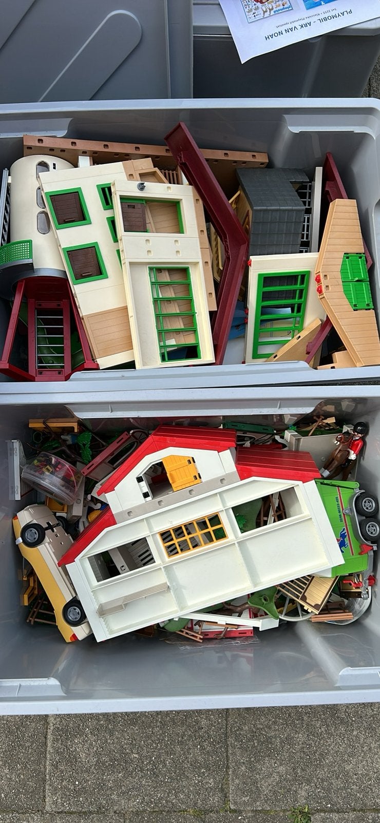 Playmobil - 2 goedgevulde bakken, Ophalen, Gebruikt, Losse onderdelen