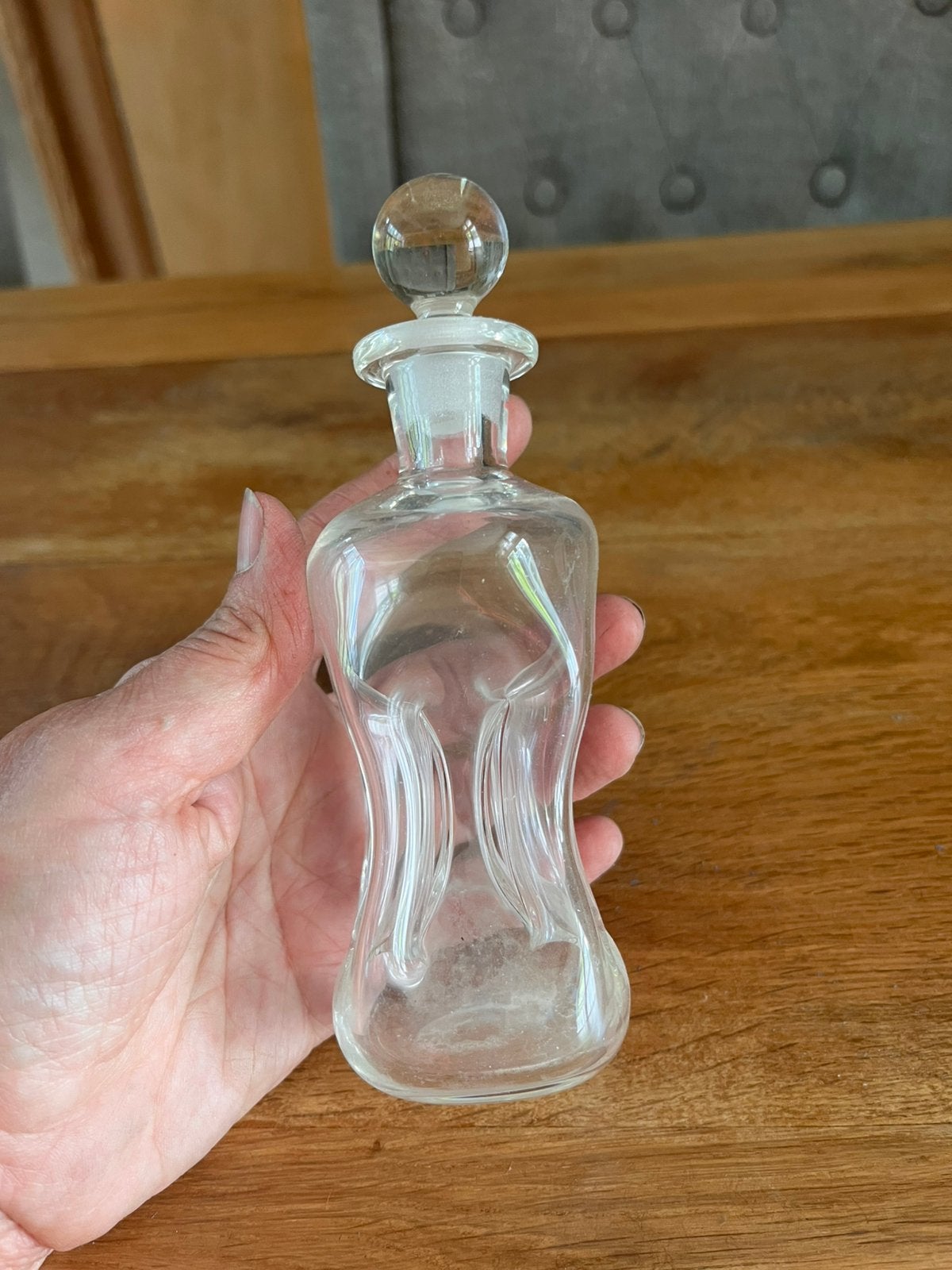 Petite carafe  « kluk kluk » de Holmegaard glasvaerk, Antiek en Kunst, Verzenden