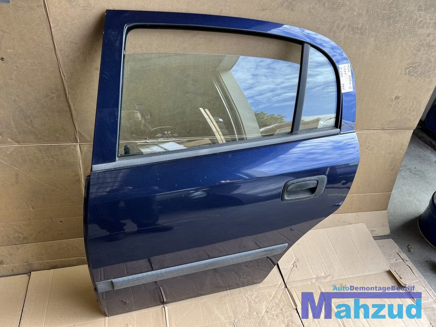 OPEL ASTRA G Blauw Z282 Links Achter deur portier 5 deurs, Arrière, Opel Automobile GmbH, Porte, Opel