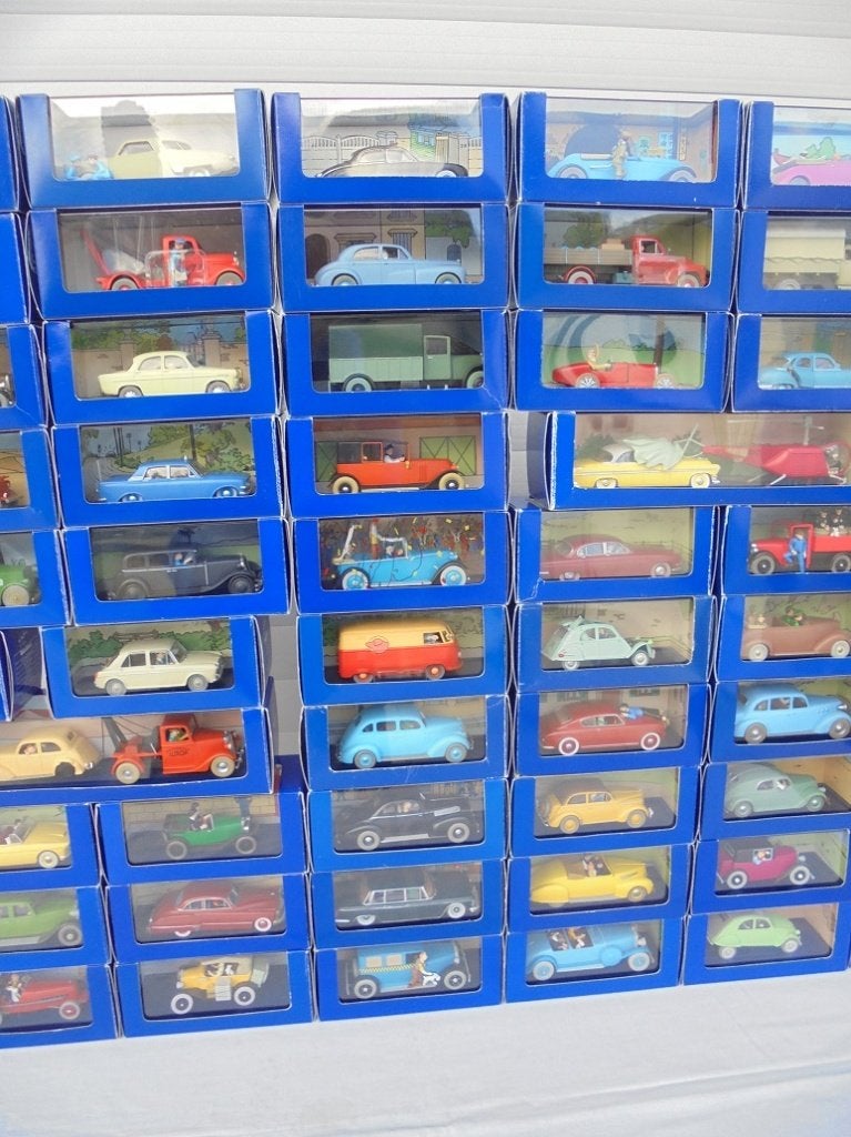 Kuifje complete Atlas set 70 auto's + 2 sets boontjes, Collections, Enlèvement, Tintin, Comme neuf, Autres types