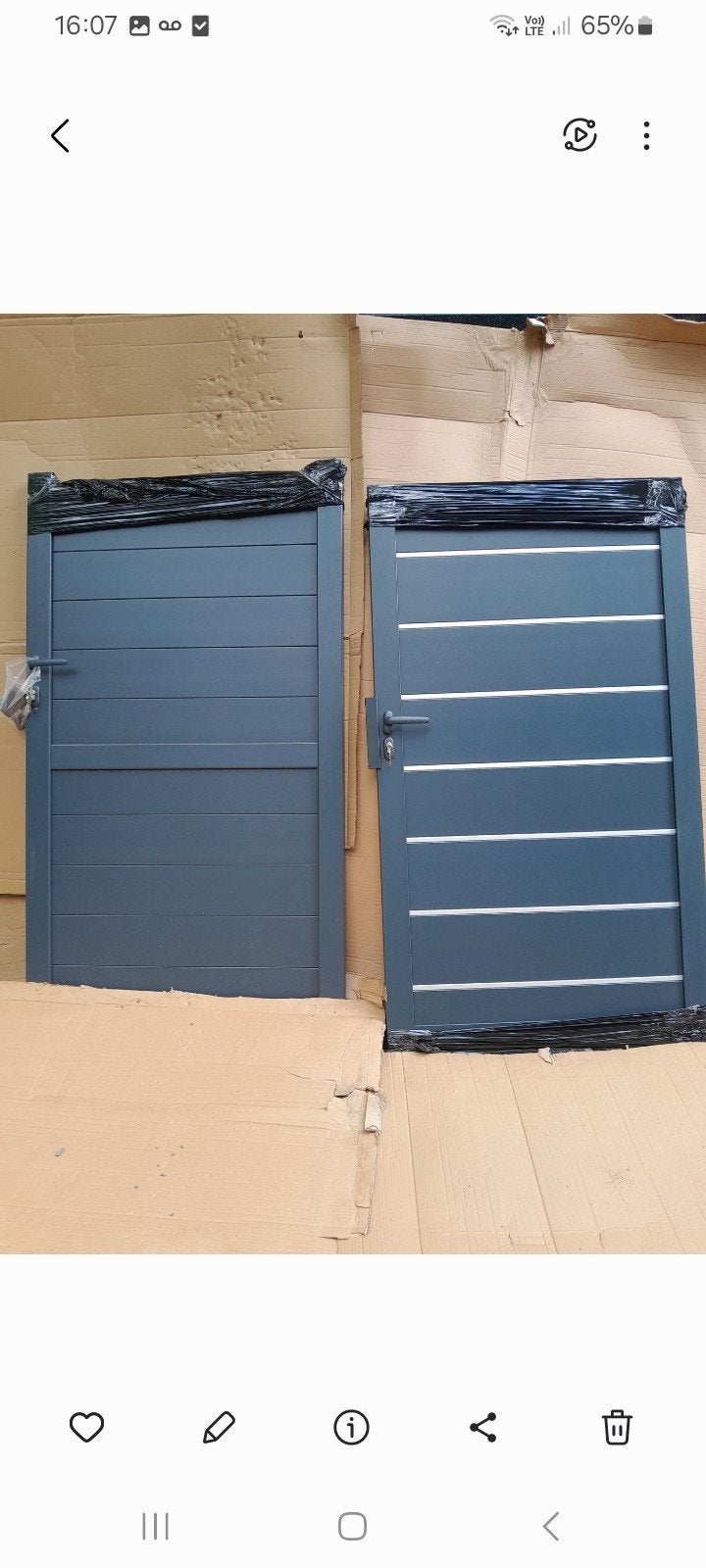 porte jardin portillon portail poteau  7016, Enlèvement ou Envoi, Aluminium