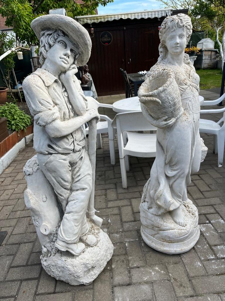 Tuinbeelden, Tuin en Terras, Ophalen, Zo goed als nieuw, Beton, Mensenbeeld