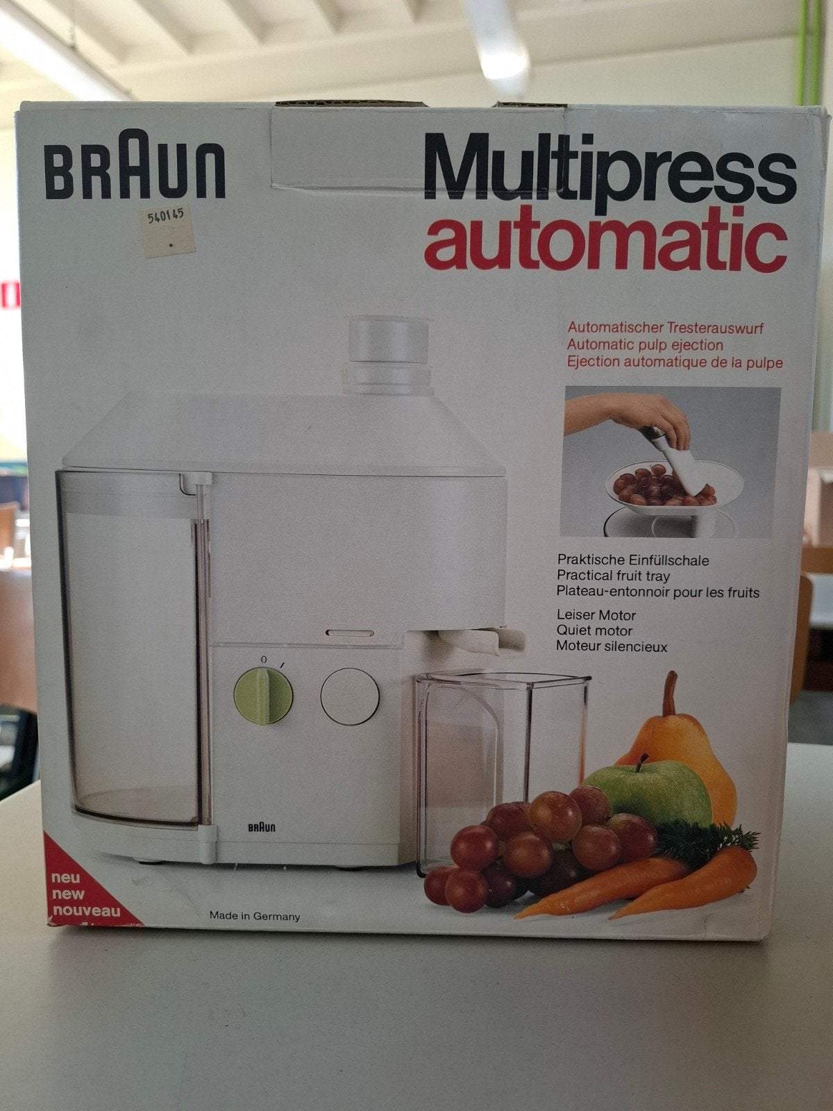 Centrifugeuse Braun dans sa boîte d'origine, Electroménager, Enlèvement