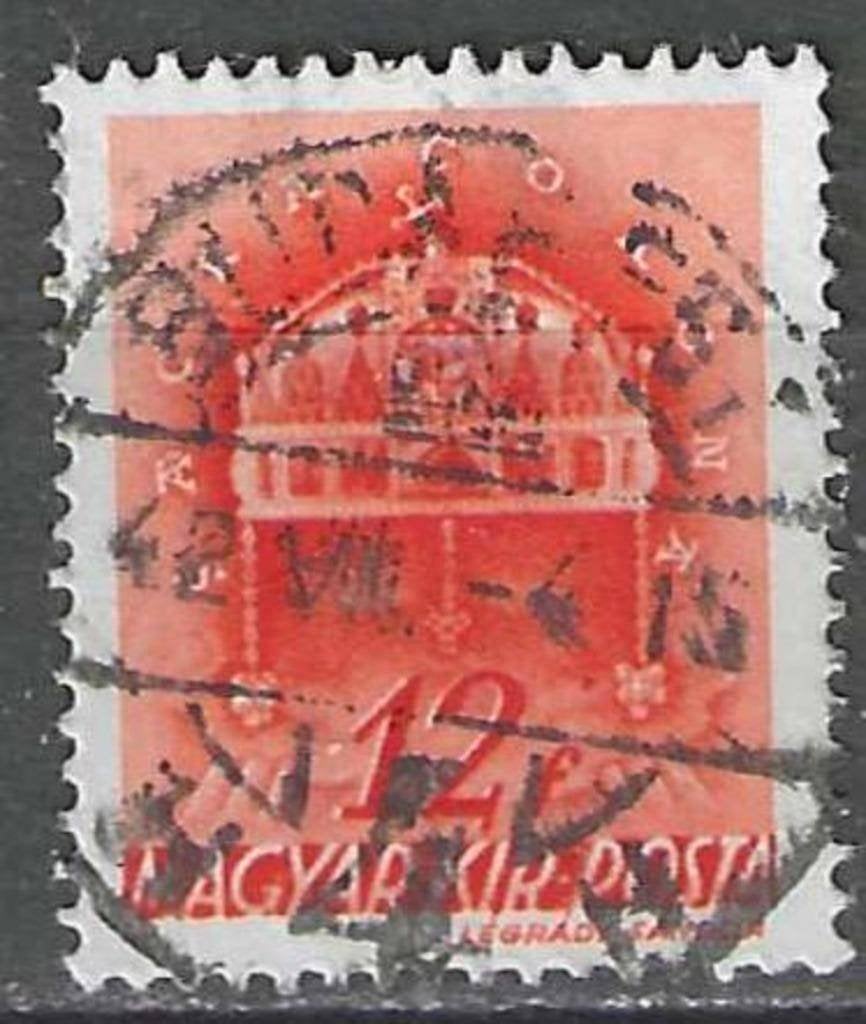 Hongarije 1941 - Yvert 584 - Stefanskroon - 10 fi. (ST), Postzegels en Munten, Postzegels | Europa | Hongarije, Verzenden, Gestempeld