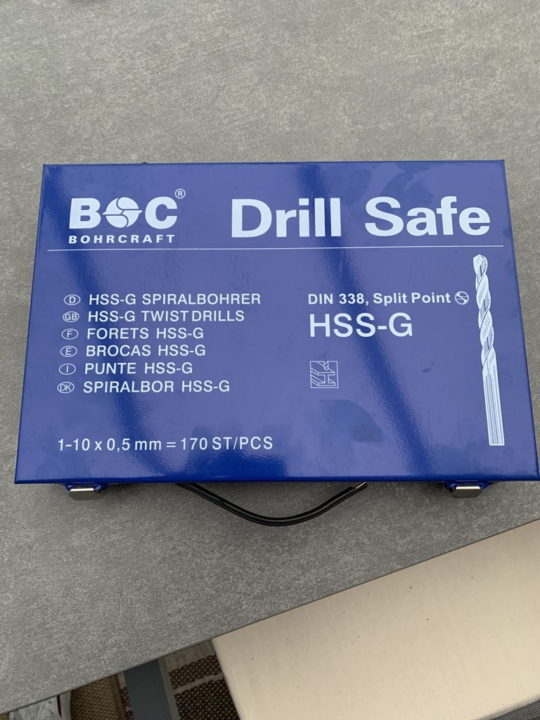 BORENSET 170 GESLEPEN DELIG 1 - 10MM, Doe-het-zelf en Bouw, Ophalen, Nieuw, Overige typen