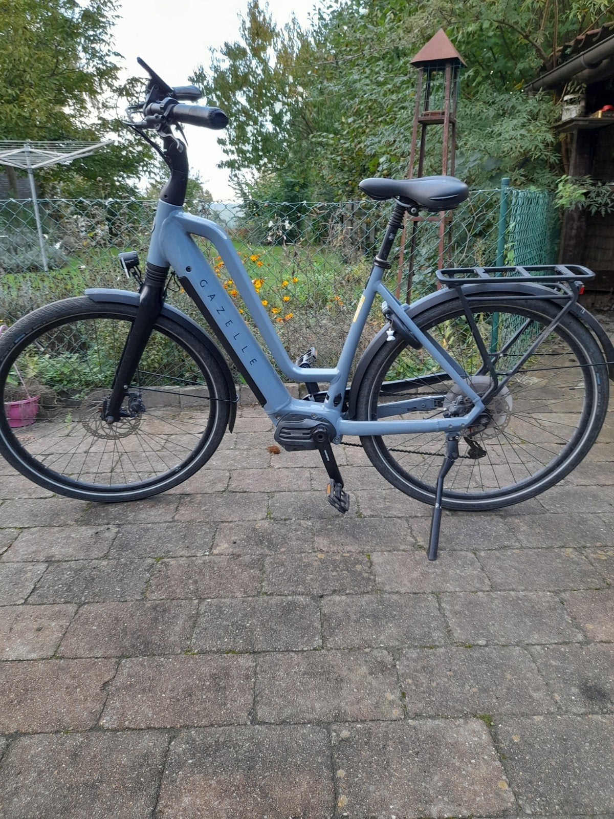 electrische chamonix T10,blauw maat 53, Fietsen en Brommers, Ophalen, Zo goed als nieuw, 51 tot 55 cm, 50 km per accu of meer