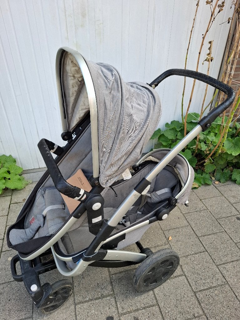 Dubbele kinderwagen geo2, met veel accessoires, Duowagen, Gebruikt, Ophalen, Kinderwagen