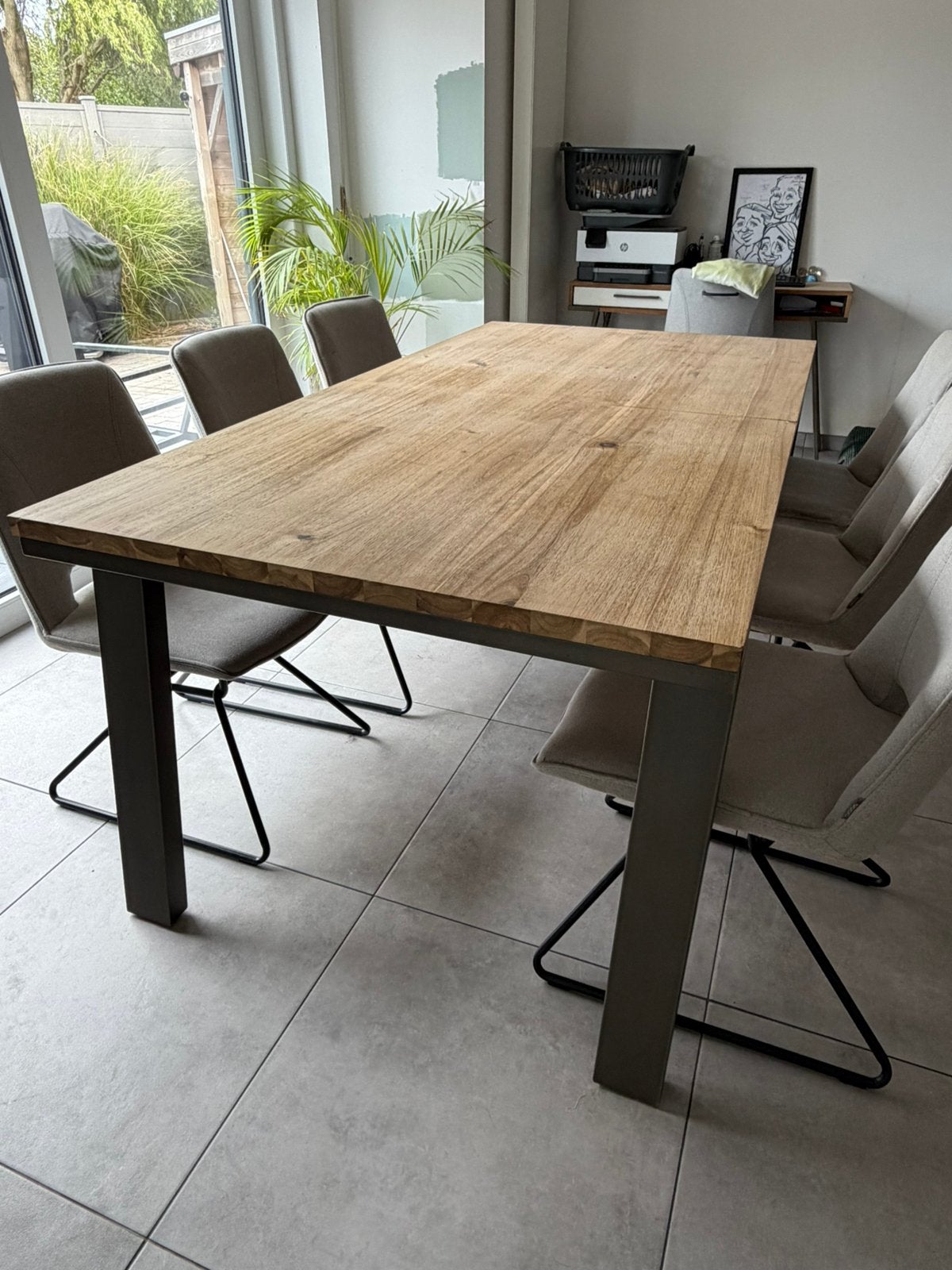 Uitschuifbare eettafel van Xoon (8 tot 10p), Huis en Inrichting, Ophalen, Gebruikt, 100 tot 150 cm, Scandinavisch