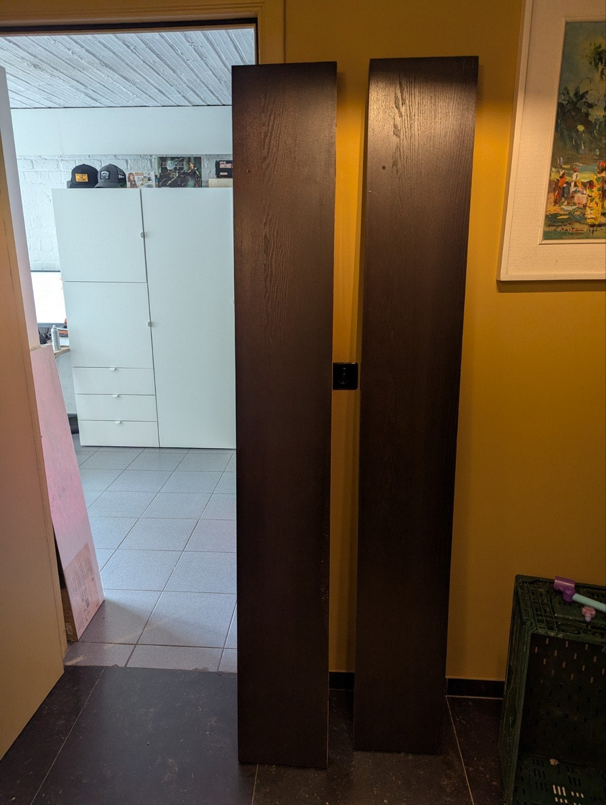 2 grandes planchez étagère ikea lack brun foncé, Bricolage & Construction, Enlèvement