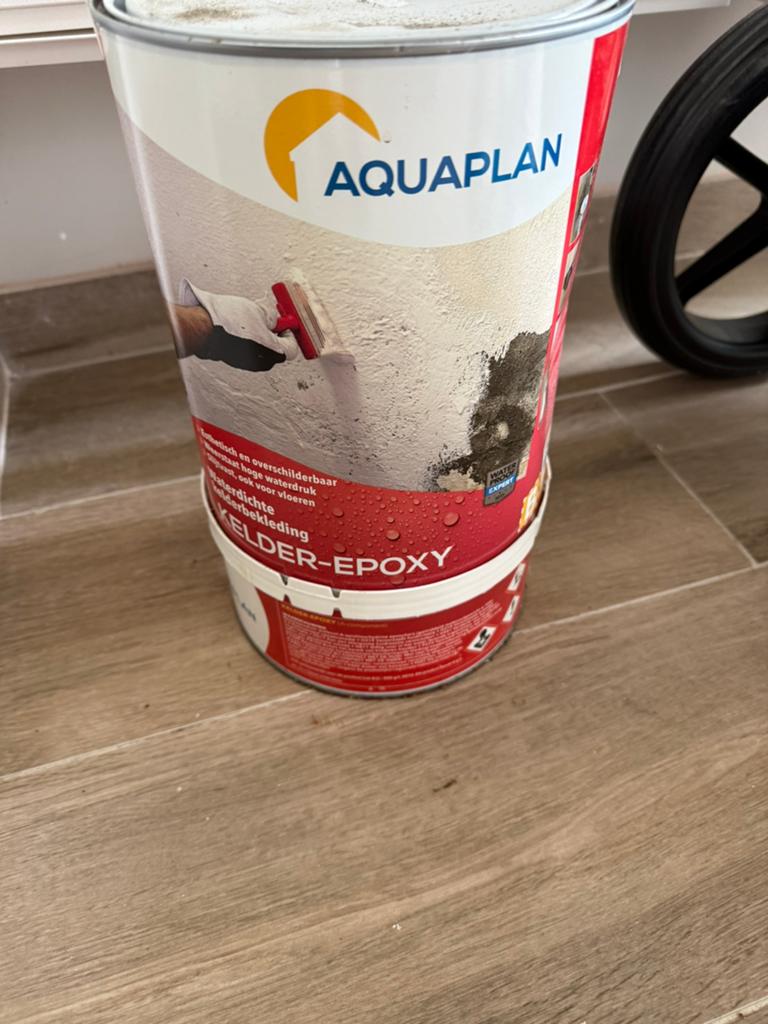 Epoxy kelderdichting, Doe-het-zelf en Bouw, Verf, Beits en Lak, Ophalen, Nieuw, Wit, Lak