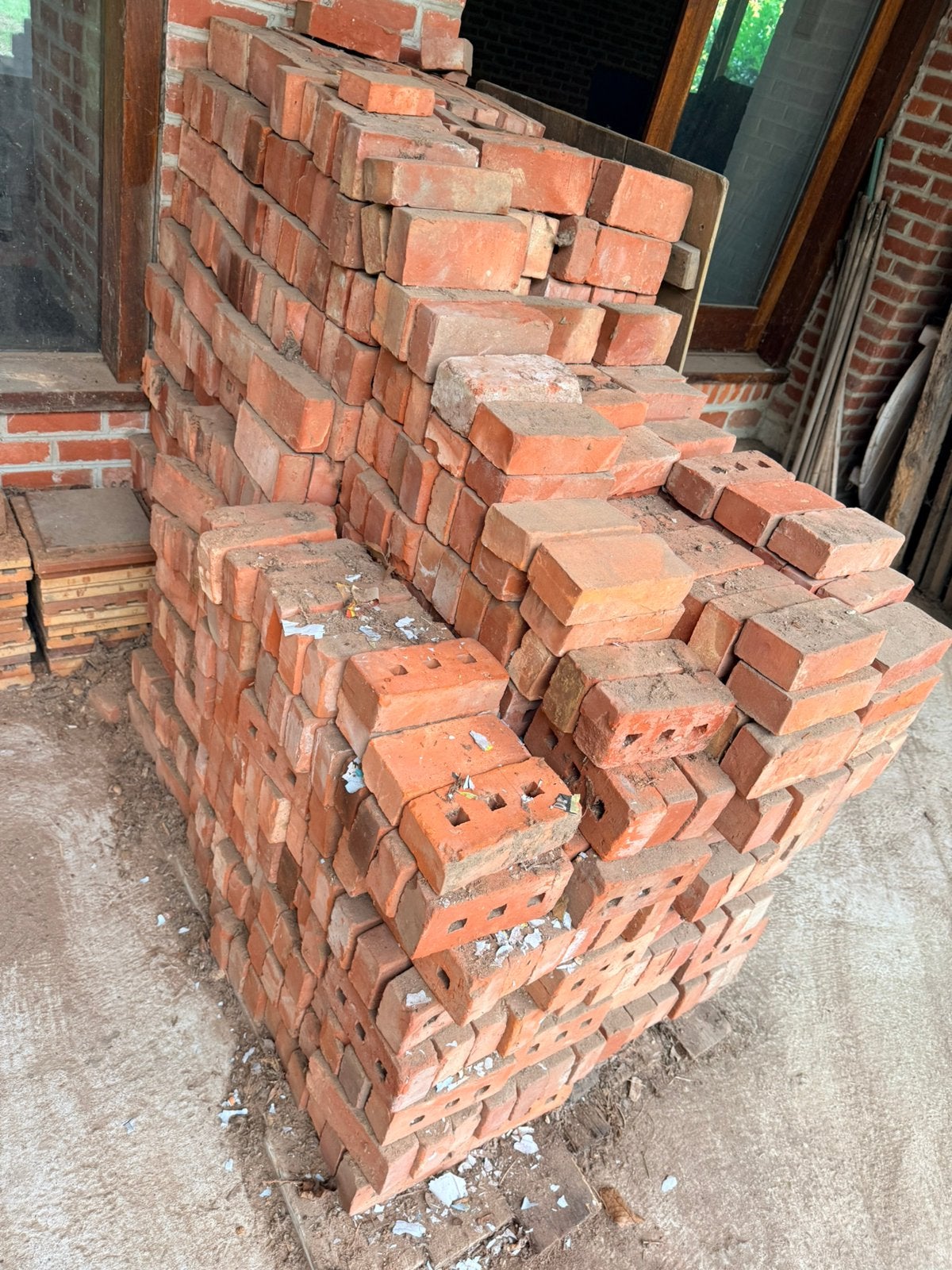 Lot boerkes bakstenen, Doe-het-zelf en Bouw, Ophalen, Zo goed als nieuw, Bakstenen