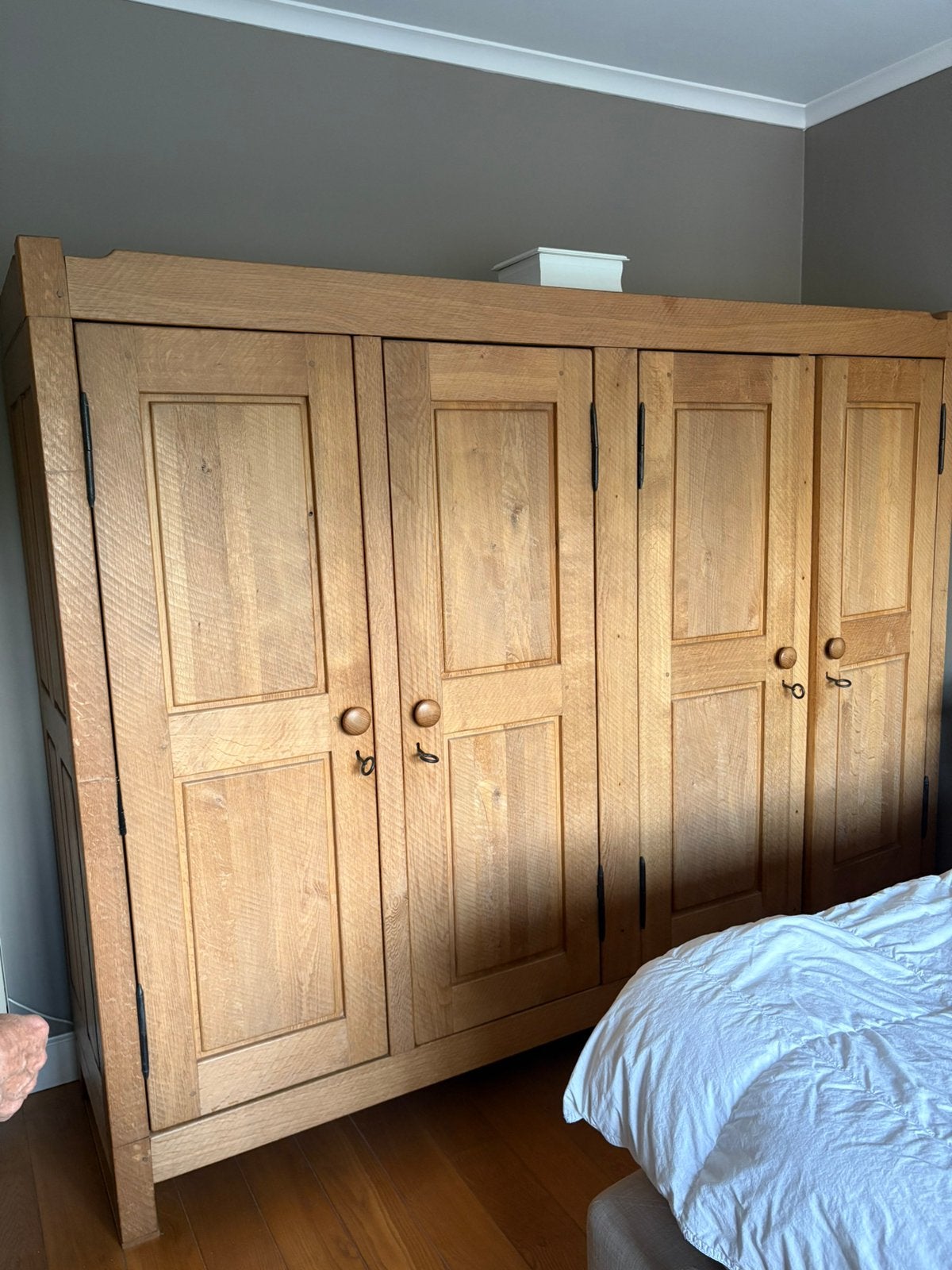 Kleerkast + commode kast met schuiven - volledig in eik, Huis en Inrichting, Ophalen, Gebruikt