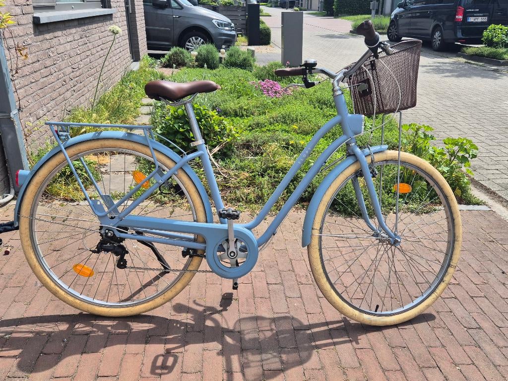 Damesfiets, 6 versnellingen, Fietsen en Brommers, Gebruikt, Velgrem, Versnellingen, Minder dan 47 cm