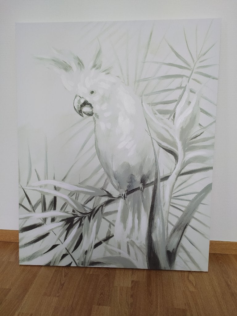Toile 100/80cm, 100 cm, Utilisé, Gris, 80 cm