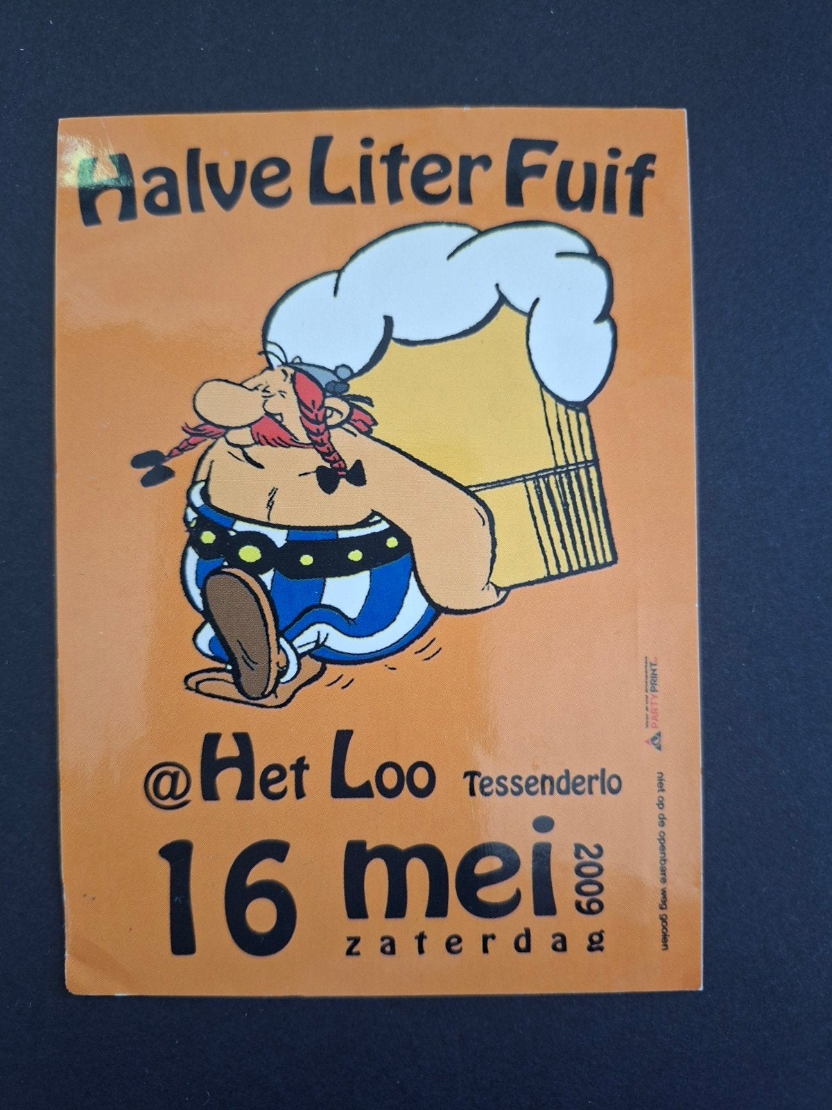 Sticker de fête d'un demi-litre d'Astérix et Obélix, Enlèvement ou Envoi, Comme neuf, Bande dessinée ou Dessin animé