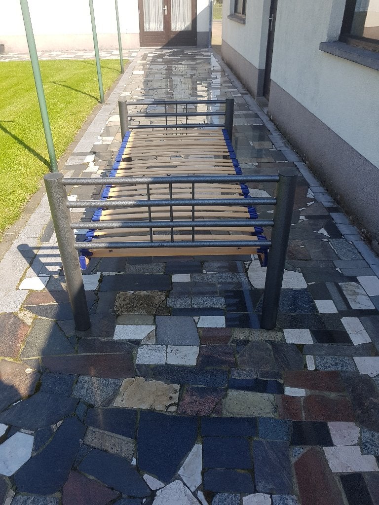 eenpersoons bed, Ophalen, Gebruikt, 90 cm, Eenpersoons