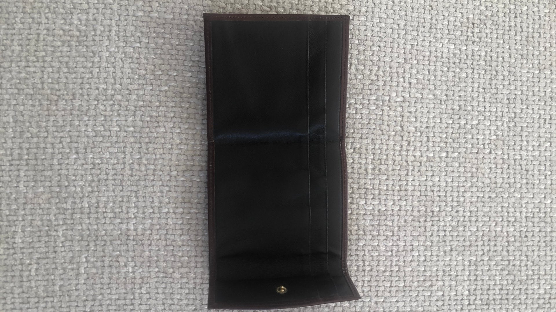 Bruin klein leder portemonnee, Handtassen en Accessoires, Ophalen of Verzenden, Zo goed als nieuw, Bruin, Leder