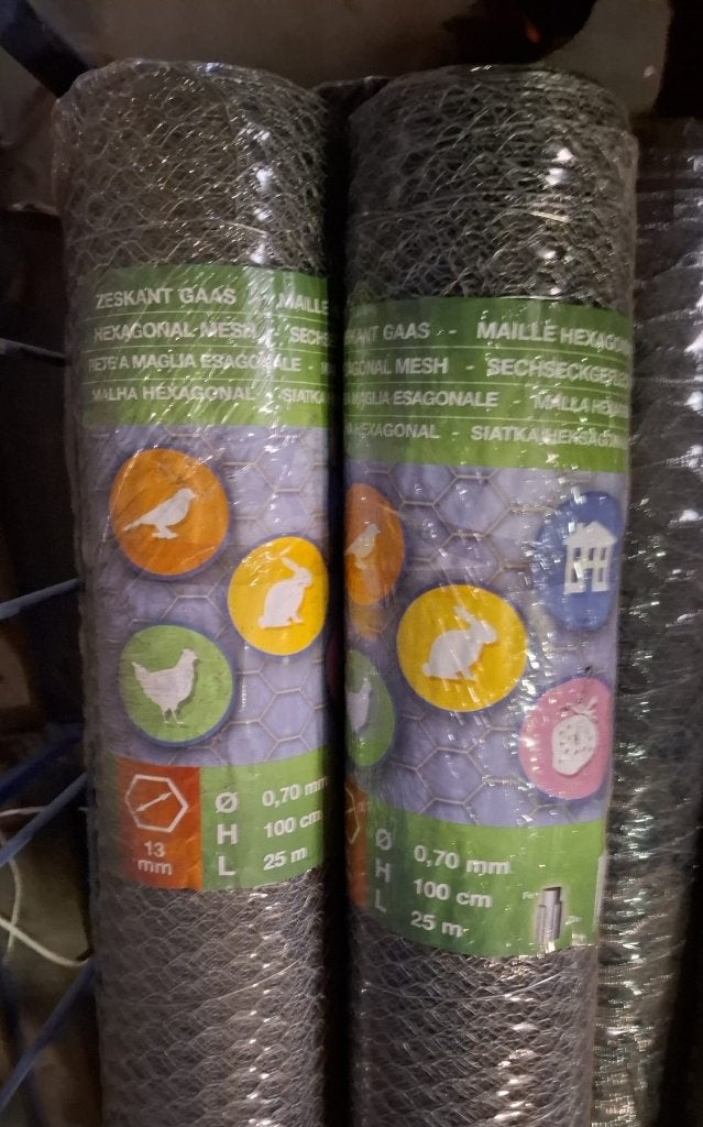 Promo! Kuikengaas 13mm 100cm hoog diverse lengtes, Tuin en Terras, Gaas en Draad, Ophalen, Nieuw