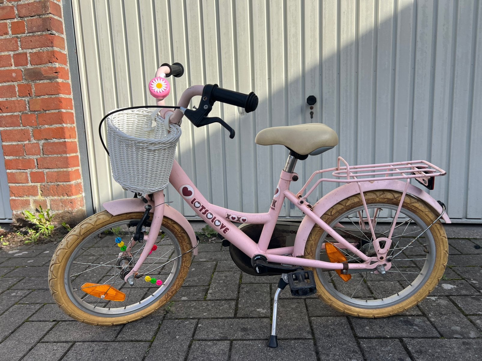 Meisjesfiets 16 inch, Fietsen en Brommers, Ophalen, Gebruikt, 16 inch